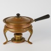An Antique Copper and Brass Chafing Dish