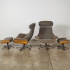 A Pair of Danske Mobler Armchairs and Footstools - 2