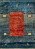 A Hand-Knotted Wool Gabbeh Rug