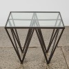 A Paolo Piva Style Side Table in Black - 2