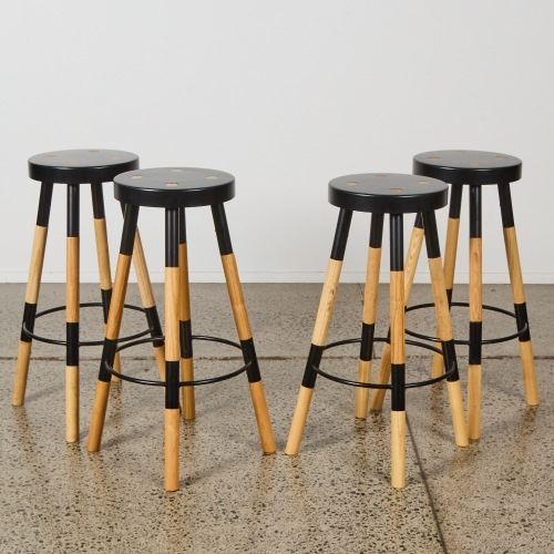 A Set of Four Tim Webber Design Y Stools
