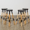 A Set of Four Tim Webber Design Y Stools