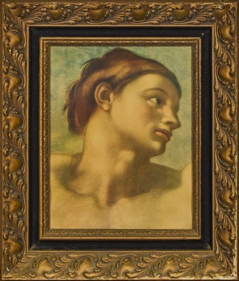 A Print of The Creation of Adam by Michelangelo