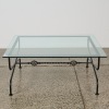A Glass and Metal Coffee Table - 2