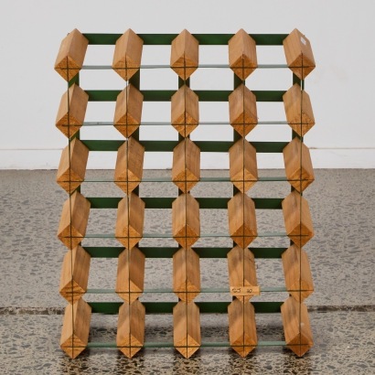 A Vintage NZ 20 Bottle Wine Rack