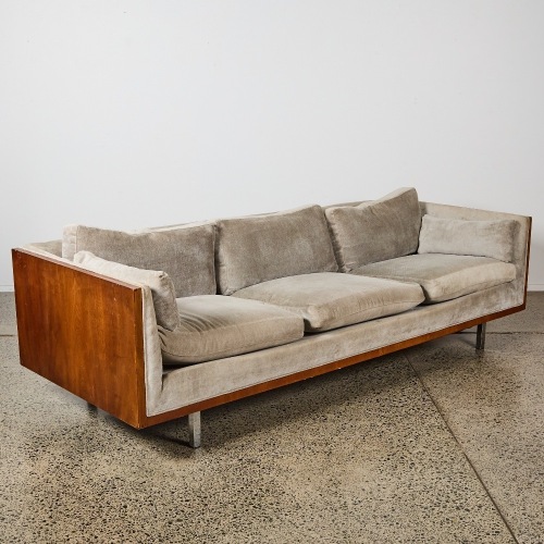 A Mid Century Milo Baughman Style Sofa AF