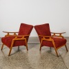 A Pair of Mid-Century New Zealand-Made Armchairs, c. 1950s