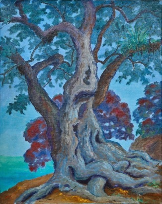UNKNOWN ARTIST A Pohutukawa Tree