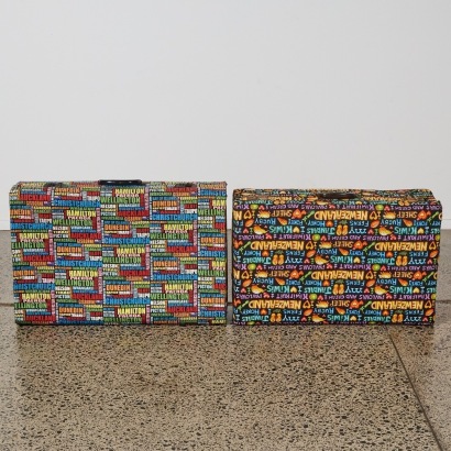 A Par of Vintage Kiwiana Inspired Suitcases