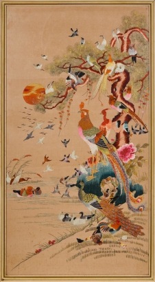 A Framed Silk Embroidery Early 20th Century Chinese Art