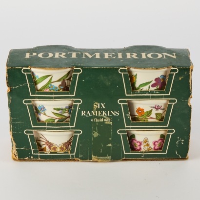 A Vintage Set of Six Portmeirion Botanical Ramekins