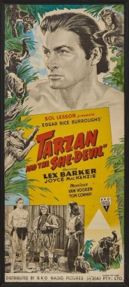 A Vintage DayBill Movie Poster, 'Tarzan and the She Devil'