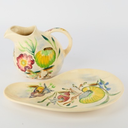 A Mason's South Seas Series Jug and Platter