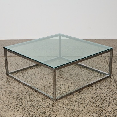A Mid Century Milo Baughman Style Coffee Table