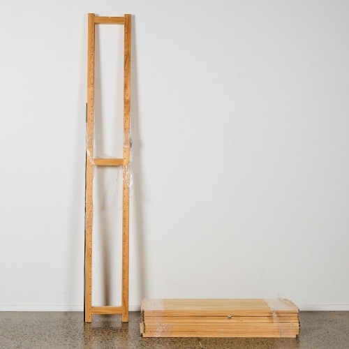 A Lundia Single Bay Shelving Unit