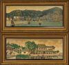 A Pair of Chinese 20th Century Landscape Tapestry Pictures