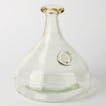 A Holmegaard Denmark Viking Ships Decanter by Ole Winther