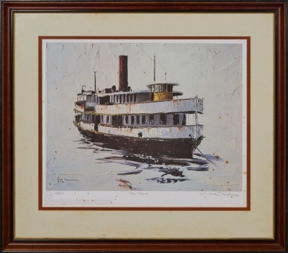 A Signed and Numbered Michael McKenzie Ponder Print of The Toroa