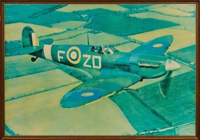 A Vintage Picture of a Spitfire Aeroplane