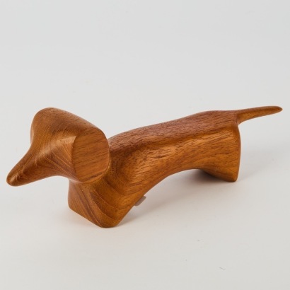 A Wooden Dachshund