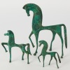 A Set of Three Etruscan Horse Sculptures