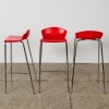 A Set of Three Italian Bar Stools by Gaber - 2