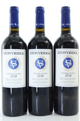 (3) 2018 Stonyridge Vineyard Larose, Waiheke Island