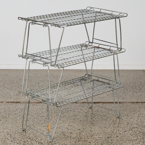 A Set of Industrial Modular Stacking Shelves