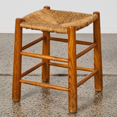 A Vintage Nordic Pine Stool
