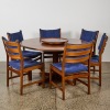 A Mid-Century Otto Larsen Table and Six Dining Chars