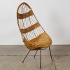 A John Crichton Rattan Egg Chair by The Blind Institute