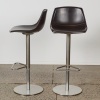 A Pair of Nematic LaPalma Bar Stools in leather - 2
