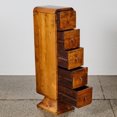 A Vintage Art Deco Style Pedestal Chest