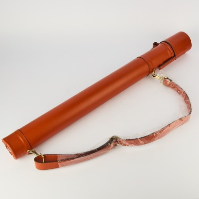 A Leather Art Storage Tube by QI Fishing Brand