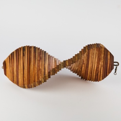 A Vintage Wooden Kinetic Spiral