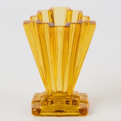 A Vintage Art Deco Amber Glass by Bagley & Co.