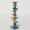 A Multicolour Ceramic Totem Candlestick