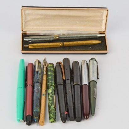 A Collection of Vintage Pens and Fountain Pens