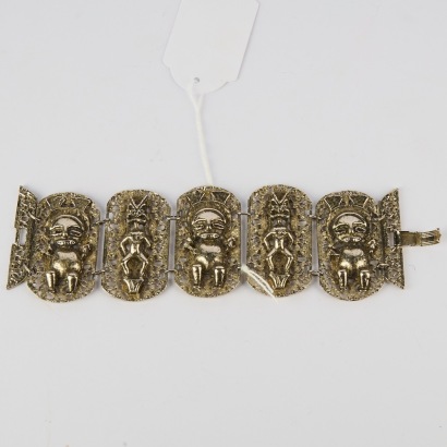 A Peruvian Silver Bracelet
