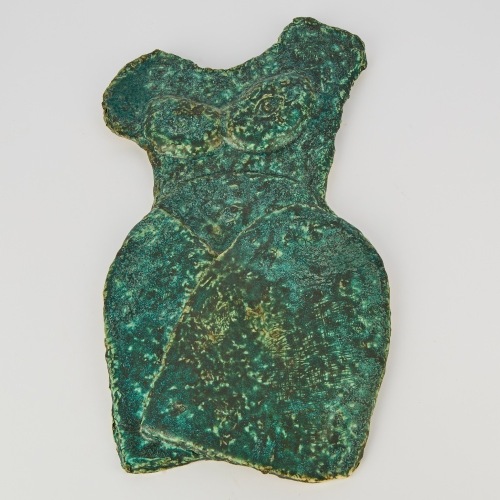A Nude Pottery Wall Sculpture by Nicola Woods