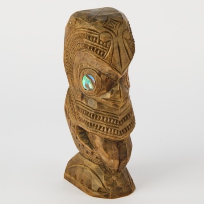 A Maori Tekoteko Carving