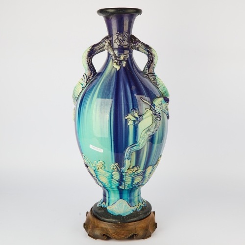 A Large Oriental Dragon Vase