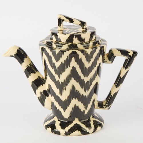 An Art Deco Inspired Zigzag Teapot