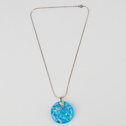 A Vintage Italian 925 Silver Pendant Necklace