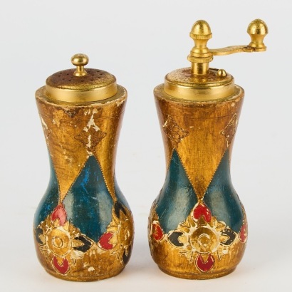 A Pair of Vintage Italian Salt and Pepper Shakers