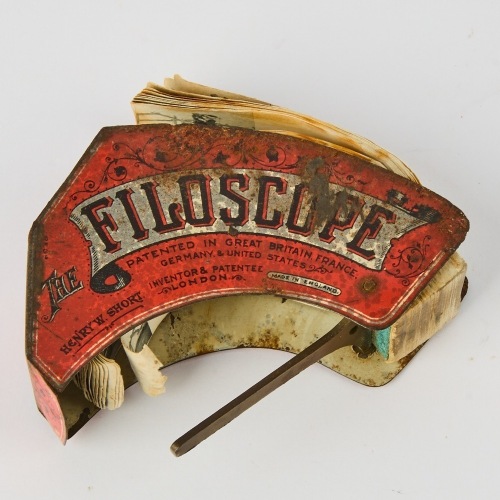 A Collectible Filoscope Featuring the Film The Soldier's Courtship, 1896, Directed by Robert W. Paul