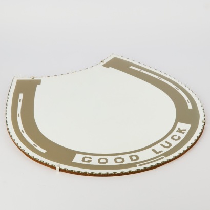 A Large Vintage Good Luck Mirror