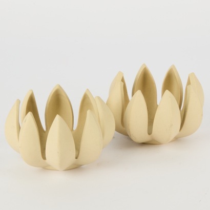 A Pair of Jennifer Dumet Artichoke Candleholders