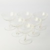 A Set of Six Etched Hollow-Stem Champagne Coupes