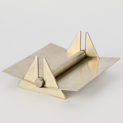 A Heavy Stainless Steel Napkin Holder by Zack, Germany